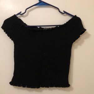 Black brandy Melville off the shoulder top!